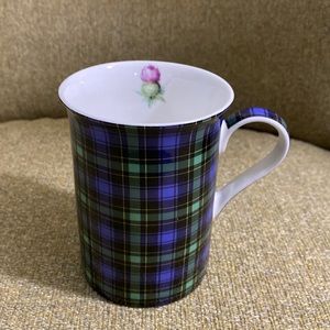 McIntosh tartan & thistle fine bone china mug
